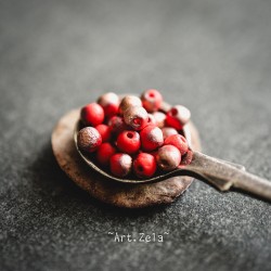 Perles rondes mates rouge cuivré 4mm X30 Perles verre tchèque texturé