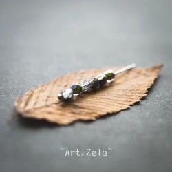 Facettes cristal vitrail 4mm X40 Perles verre tchèque AB