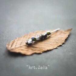 Facettes cristal vitrail 4mm X40 Perles verre tchèque AB