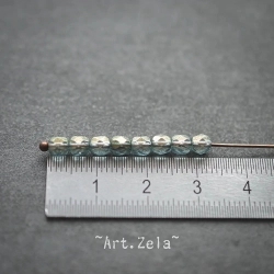 Perles facettes bleu sarcelle 4mm X40 Perles verre tchèque lustré