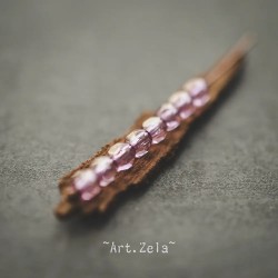 Perles facettes lilas 4mm X40 Perles verre tchèque lustré