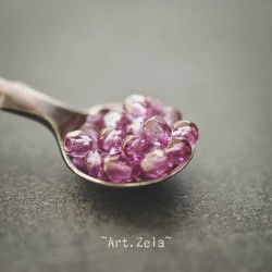 Perles facettes lilas 4mm X40 Perles verre tchèque lustré