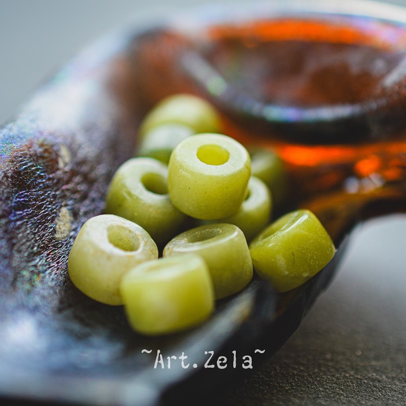 Rondelles de Jade Xinyi naturel non teint 8x5~6mm X10 Perles gemmes
