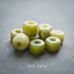 Rondelles de Jade Xinyi naturel non teint 8x5~6mm X10 Perles gemmes