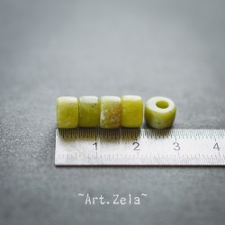 Rondelles de Jade Xinyi naturel non teint 8x5~6mm X10 Perles gemmes