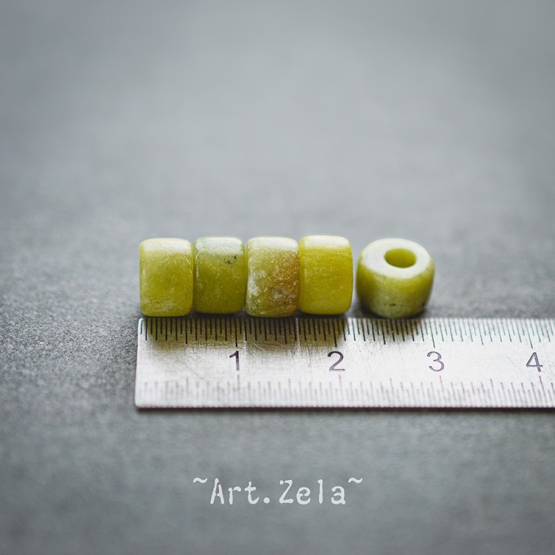 Rondelles de Jade Xinyi naturel non teint 8x5~6mm X10 Perles gemmes